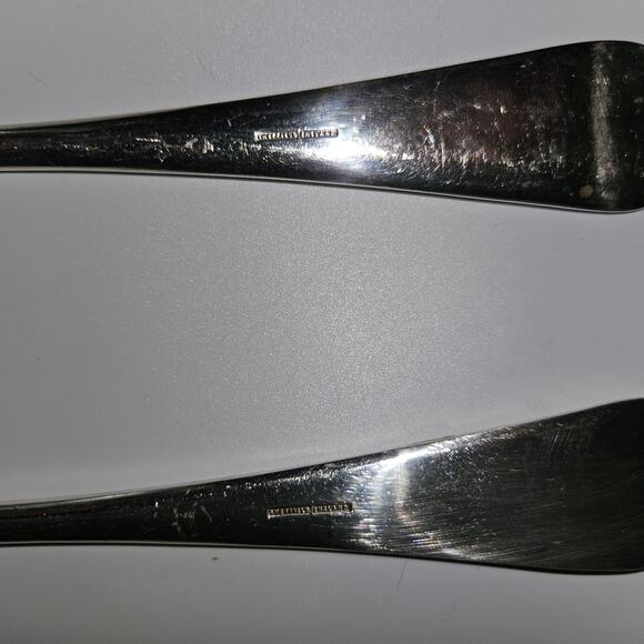 Vintage Sheffield England Silverplate 13" Serving Spoon & Fork Set - Picture 3 of 3